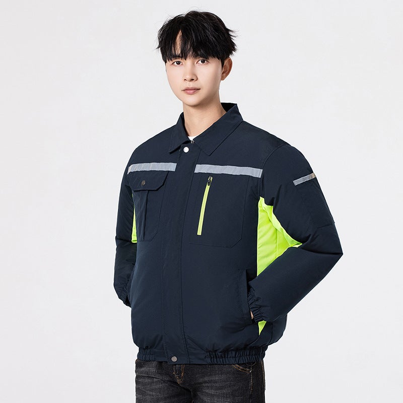 Summer Cooling Air-Conditioned Clothing For Men And Women With Fans, Construction Site Labor Protection Workwear Uniforms, Refrigeration Work Clothes - Image 3